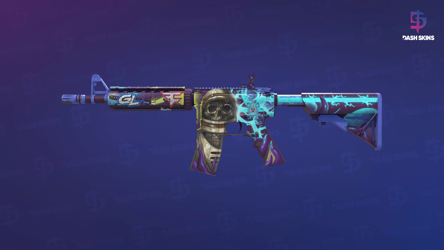 M4A4 | Desolate Space (Battle-Scarred) Screenshot Playside