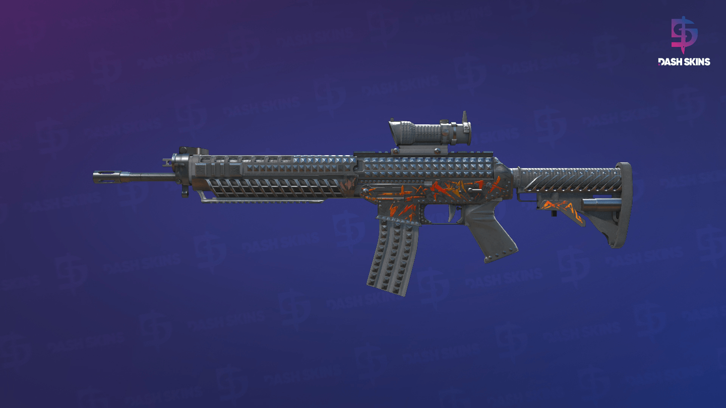 SG 553 | Heavy Metal (Well-Worn) Screenshot Playside