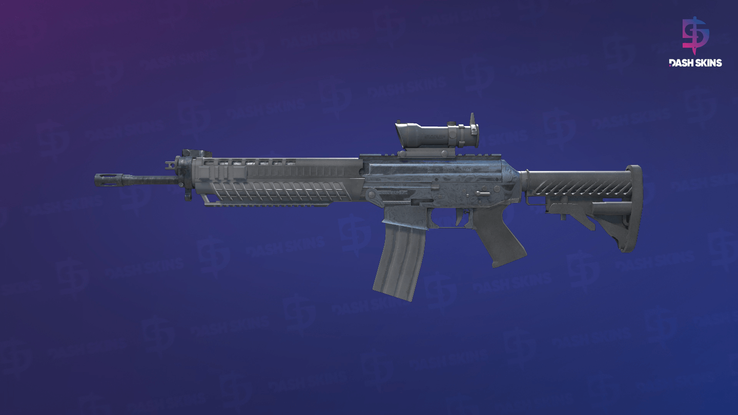 SG 553 | Damascus Steel (Minimal Wear) Screenshot Playside