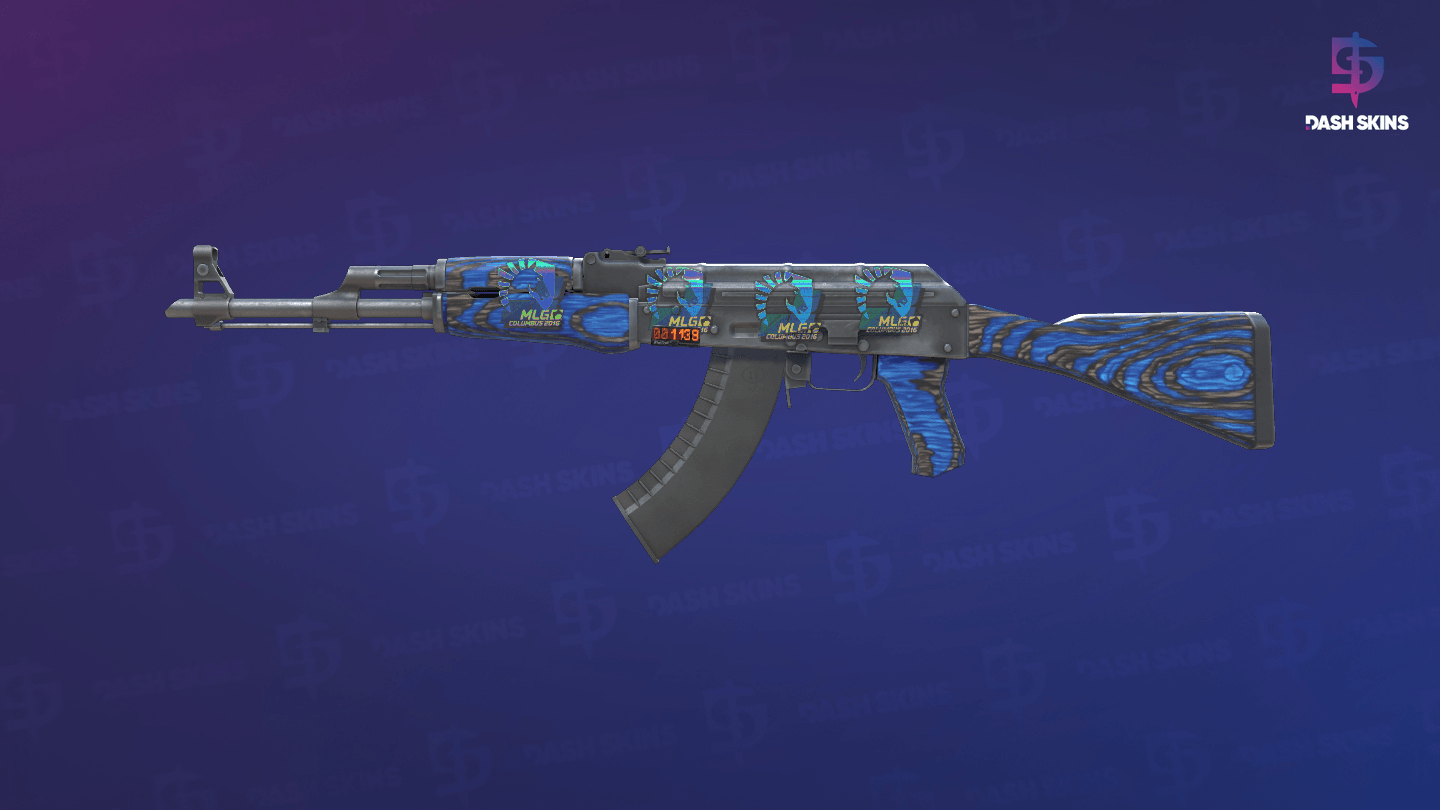 StatTrak™ AK-47 | Blue Laminate (Minimal Wear) Screenshot Playside