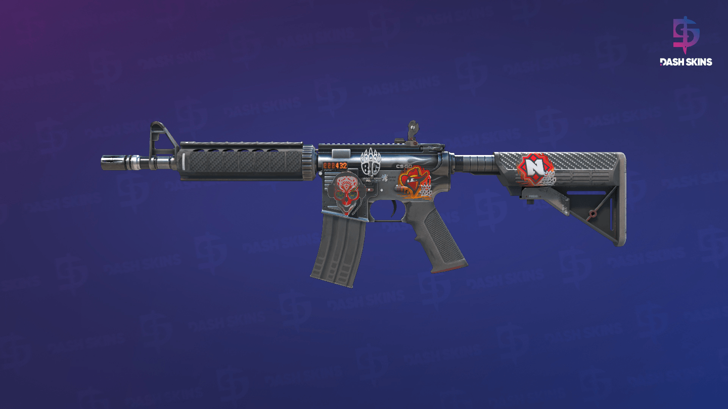 StatTrak™ M4A4 | Magnesium (Well-Worn) Screenshot Playside