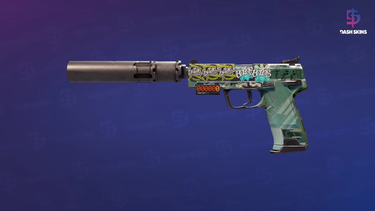 StatTrak™ USP-S | PC-GRN (Well-Worn) Screenshot Playside