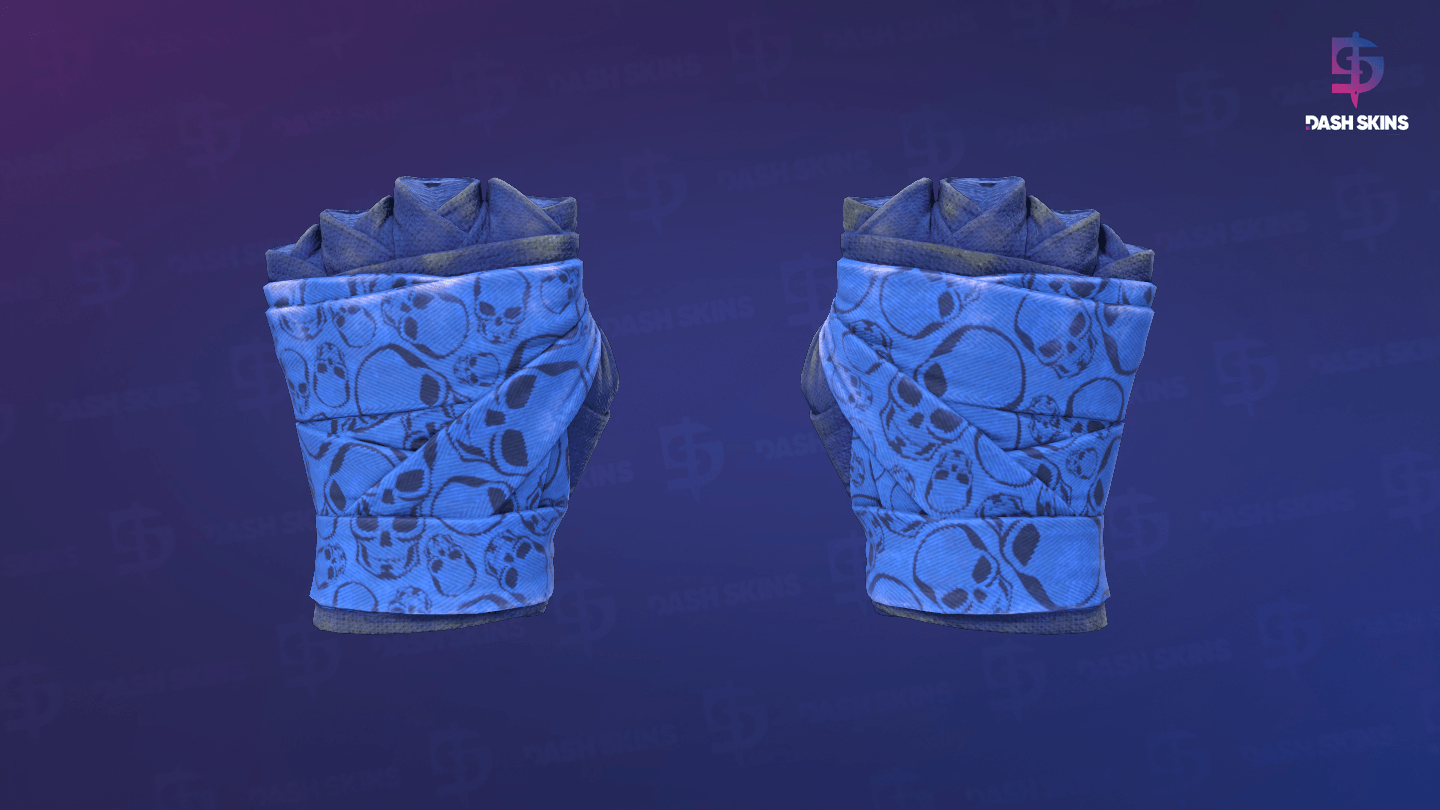 ★ Hand Wraps | Cobalt Skulls (Field-Tested) Screenshot Playside