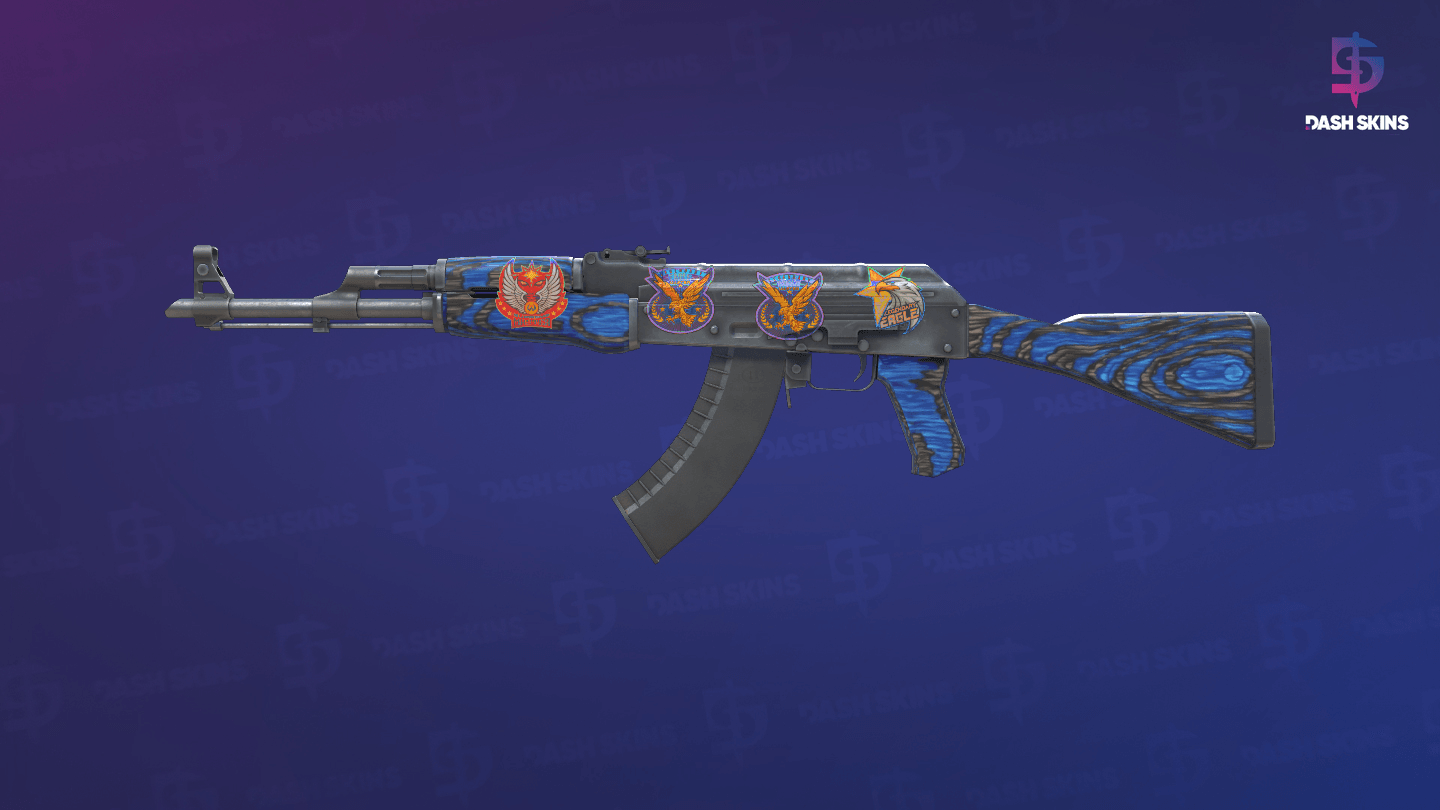 AK-47 | Blue Laminate (Minimal Wear) Screenshot Playside