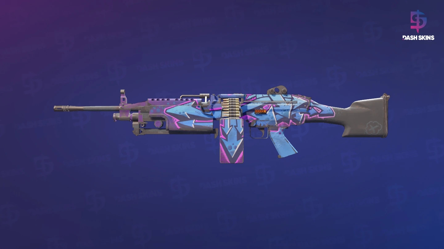 StatTrak™ M249 | Downtown (Field-Tested) Screenshot Playside