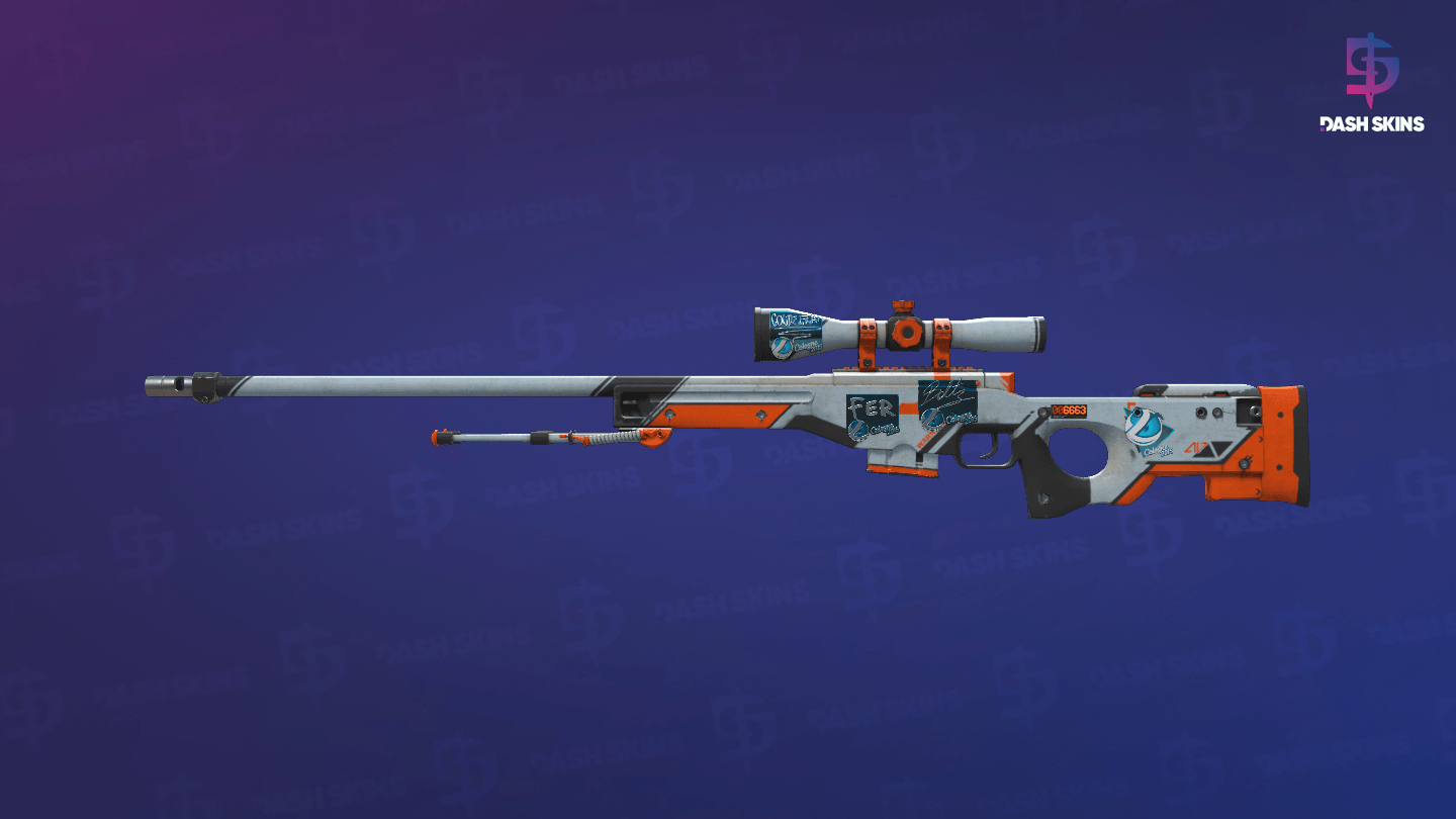 StatTrak™ AWP | Asiimov (Battle-Scarred) Screenshot Playside