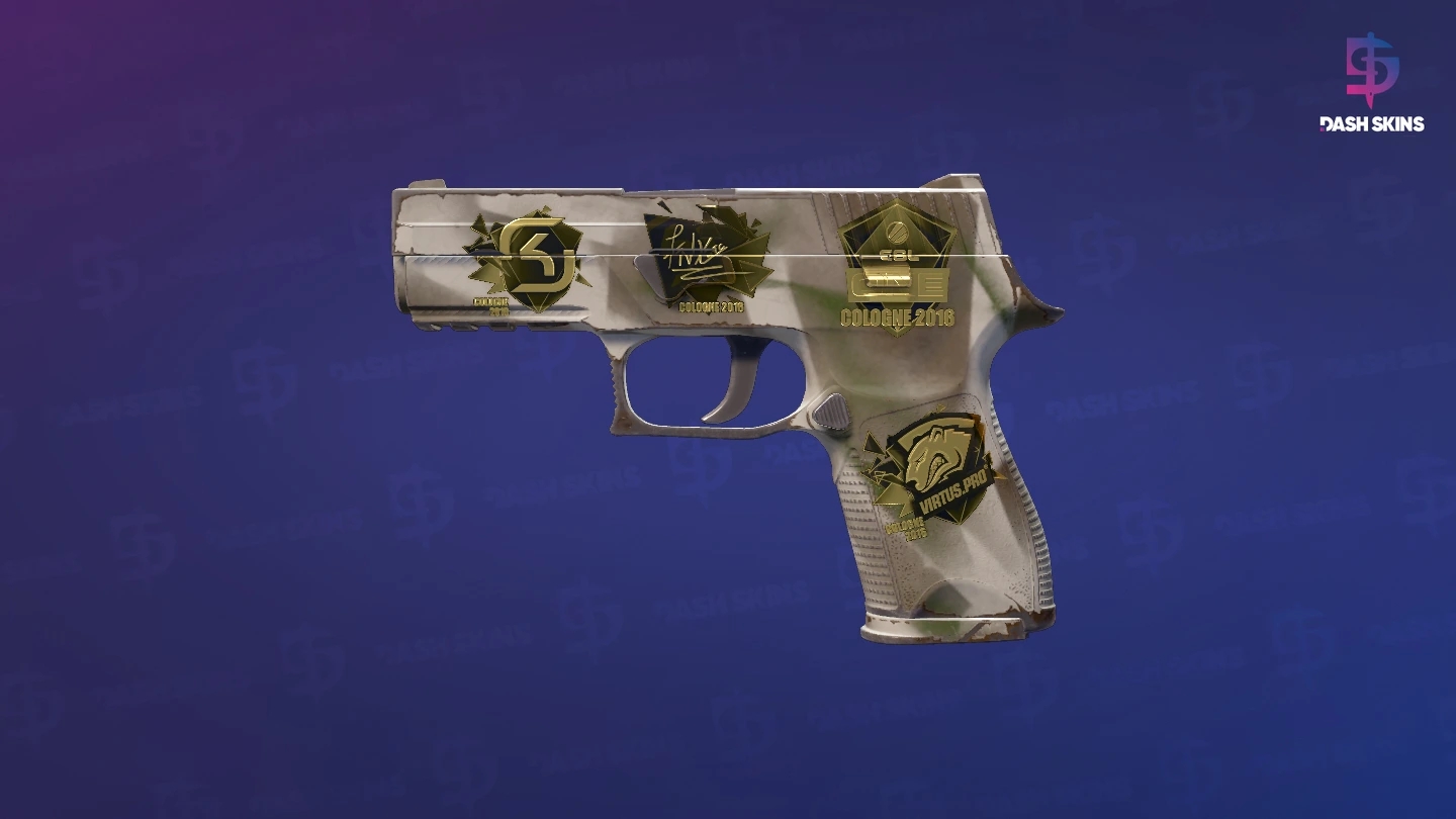 Souvenir P250 | Bone Mask (Minimal Wear) Screenshot Playside