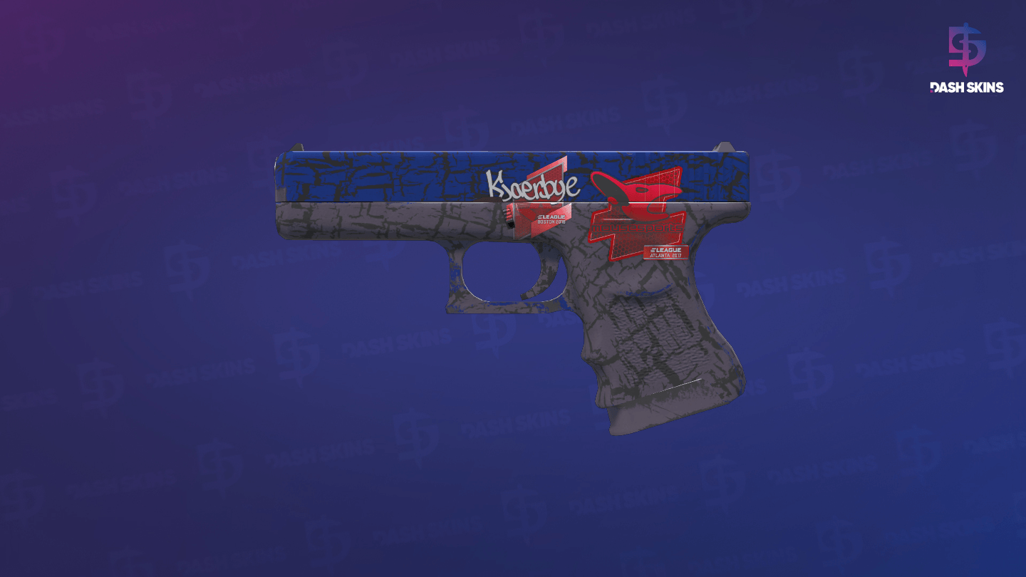 Glock-18 | Blue Fissure (Minimal Wear) Screenshot Playside