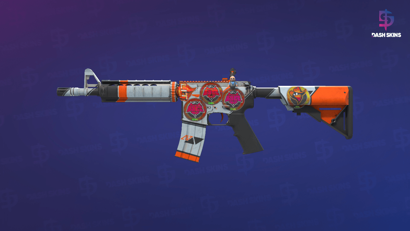 M4A4 | Asiimov (Well-Worn) Screenshot Playside