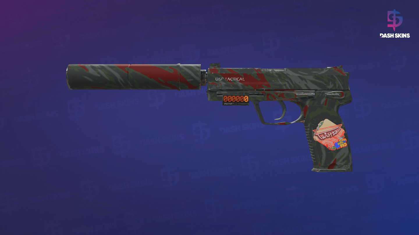 StatTrak™ USP-S | Blood Tiger (Minimal Wear) Screenshot Playside
