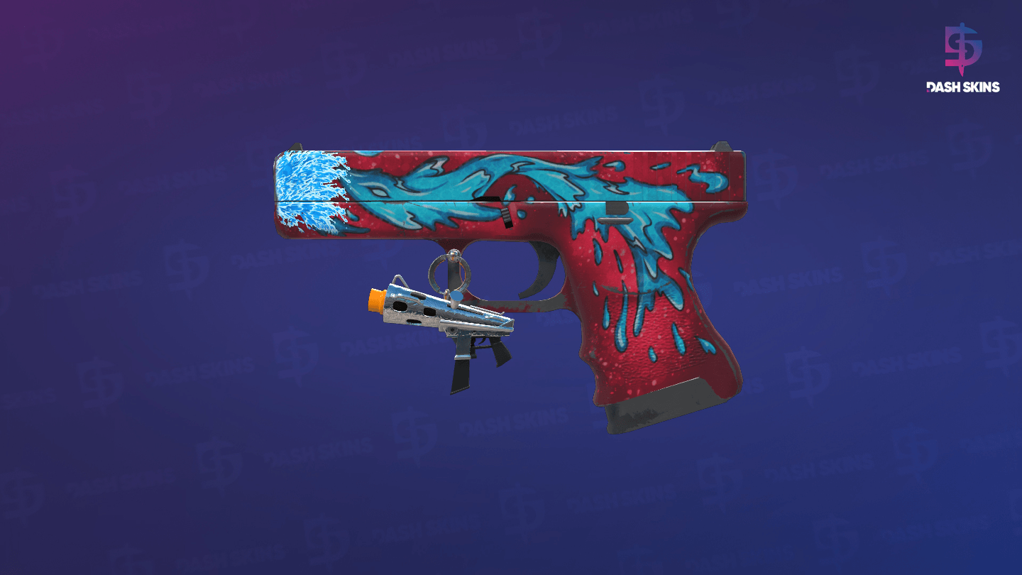 Glock-18 | Water Elemental (Field-Tested) Screenshot Playside