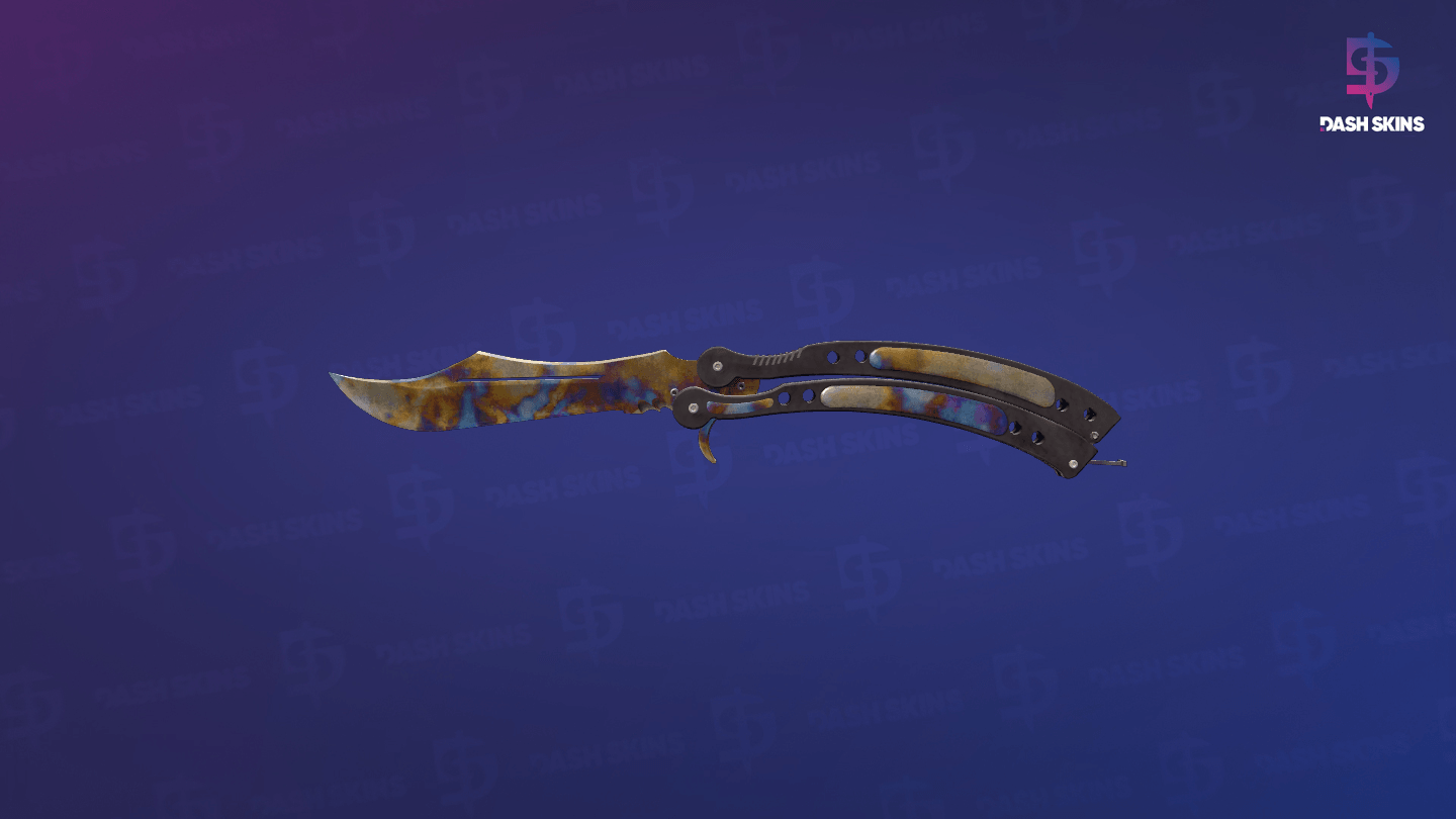 ★ Butterfly Knife | Case Hardened (Well-Worn) Screenshot Playside
