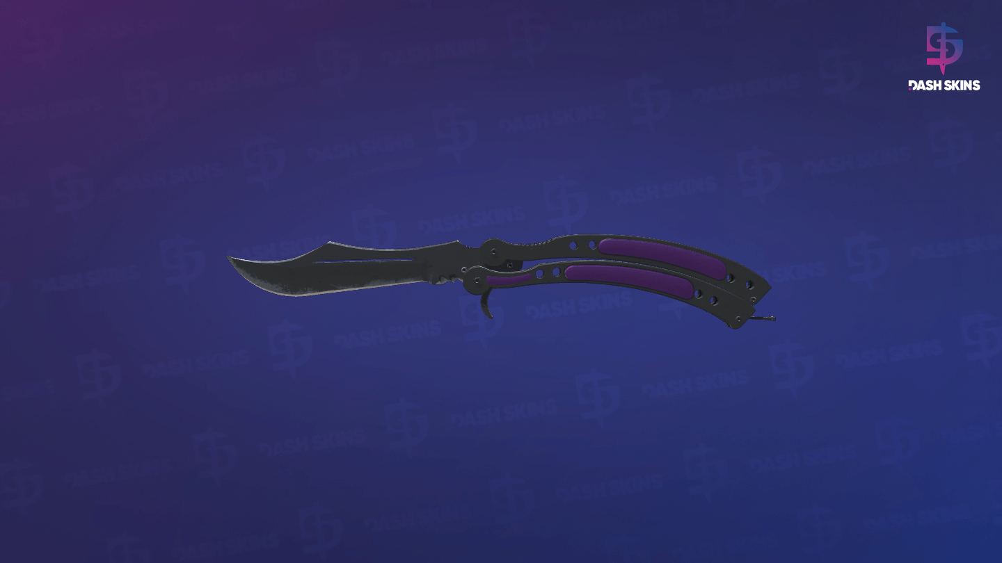 ★ Butterfly Knife | Ultraviolet (Field-Tested) Screenshot Playside