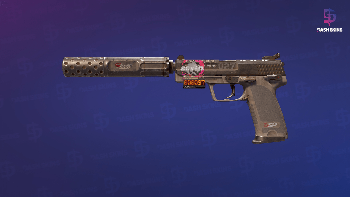 StatTrak™ USP-S | 27 (Well-Worn) Screenshot Playside