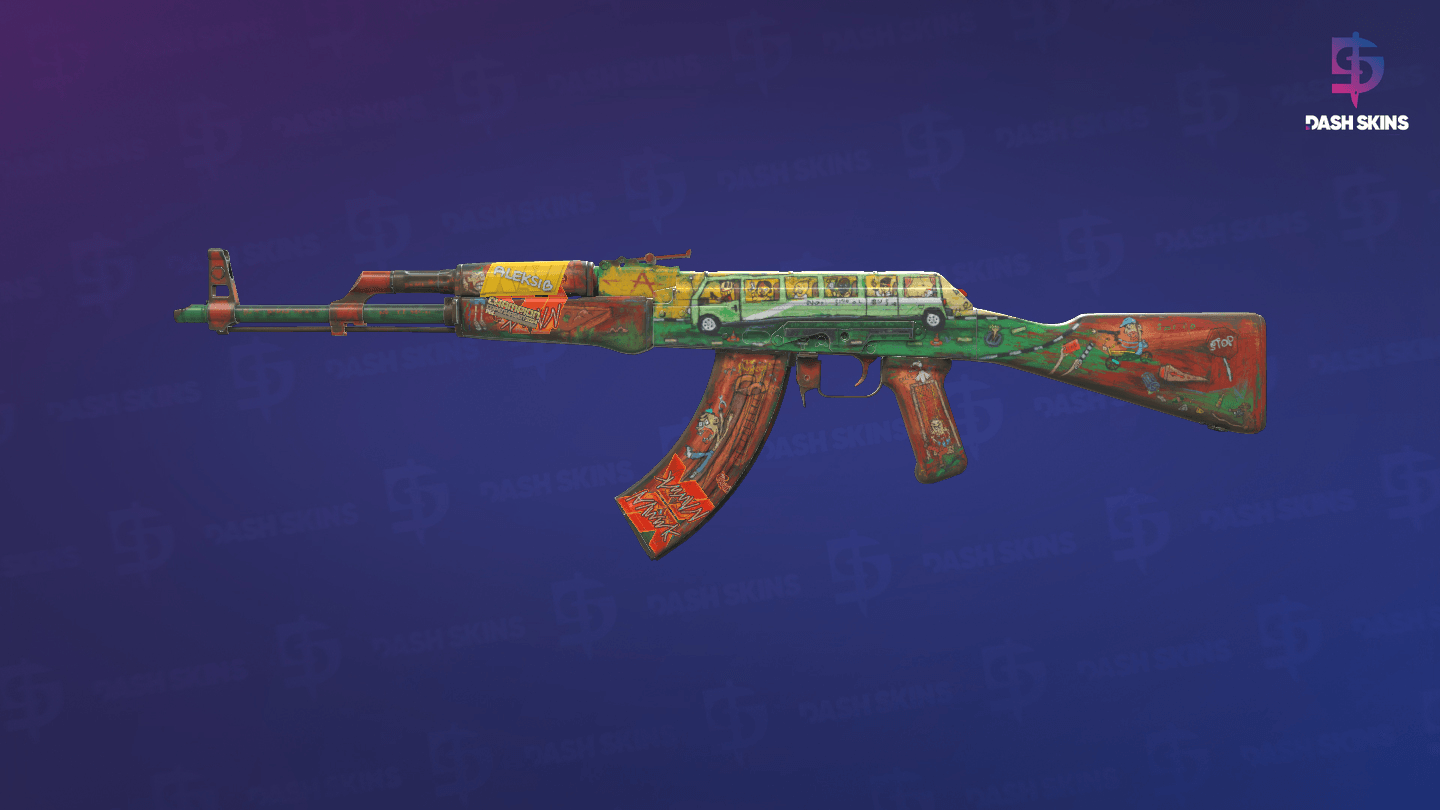 AK-47 | The Outsiders (Well-Worn) Screenshot Playside