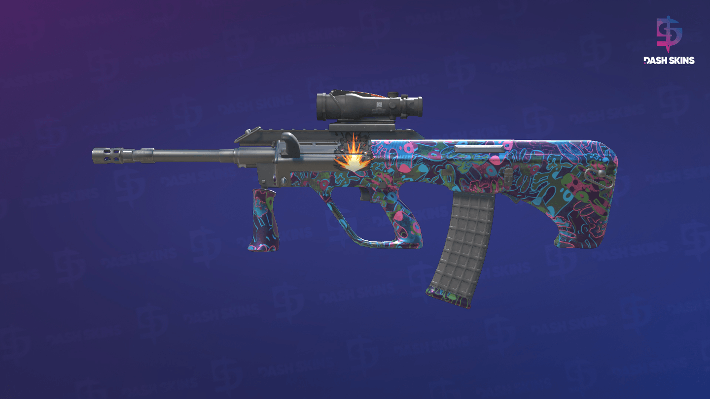 AUG | Death by Puppy (Factory New) Screenshot Playside
