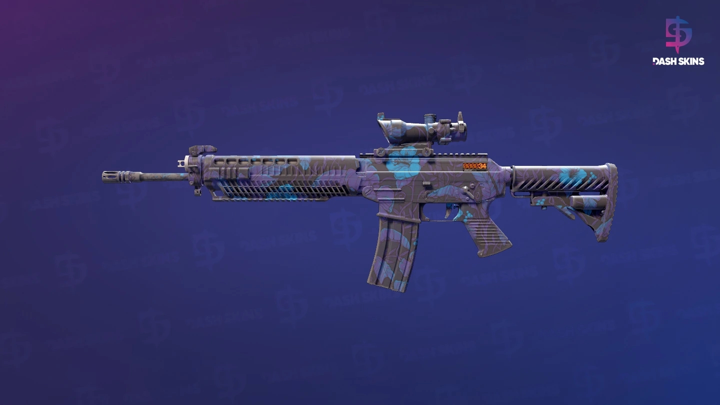 StatTrak™ SG 553 | Aloha (Field-Tested) Screenshot Playside
