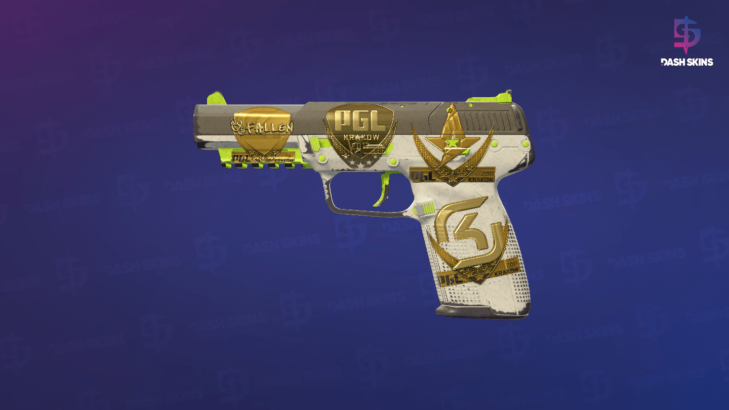 Souvenir Five-SeveN | Hot Shot (Well-Worn) Screenshot Playside
