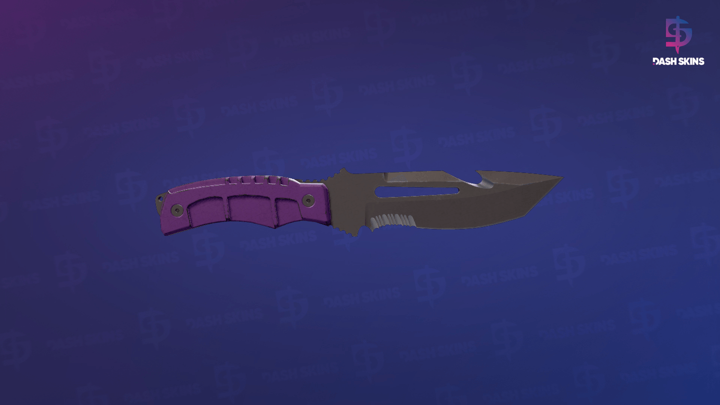 ★ Survival Knife | Ultraviolet (Battle-Scarred) Screenshot Playside