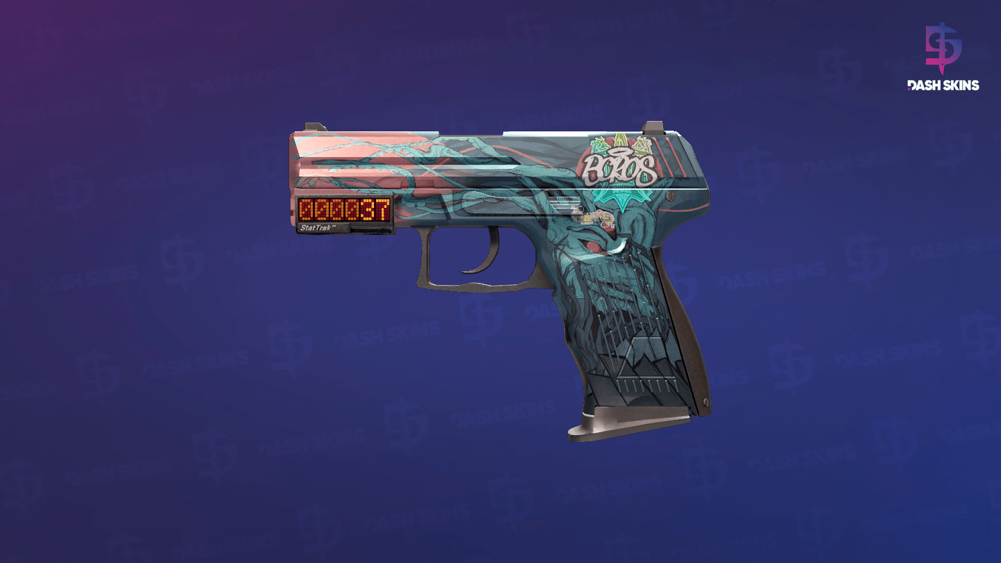 StatTrak™ P2000 | Gnarled (Minimal Wear) Screenshot Playside