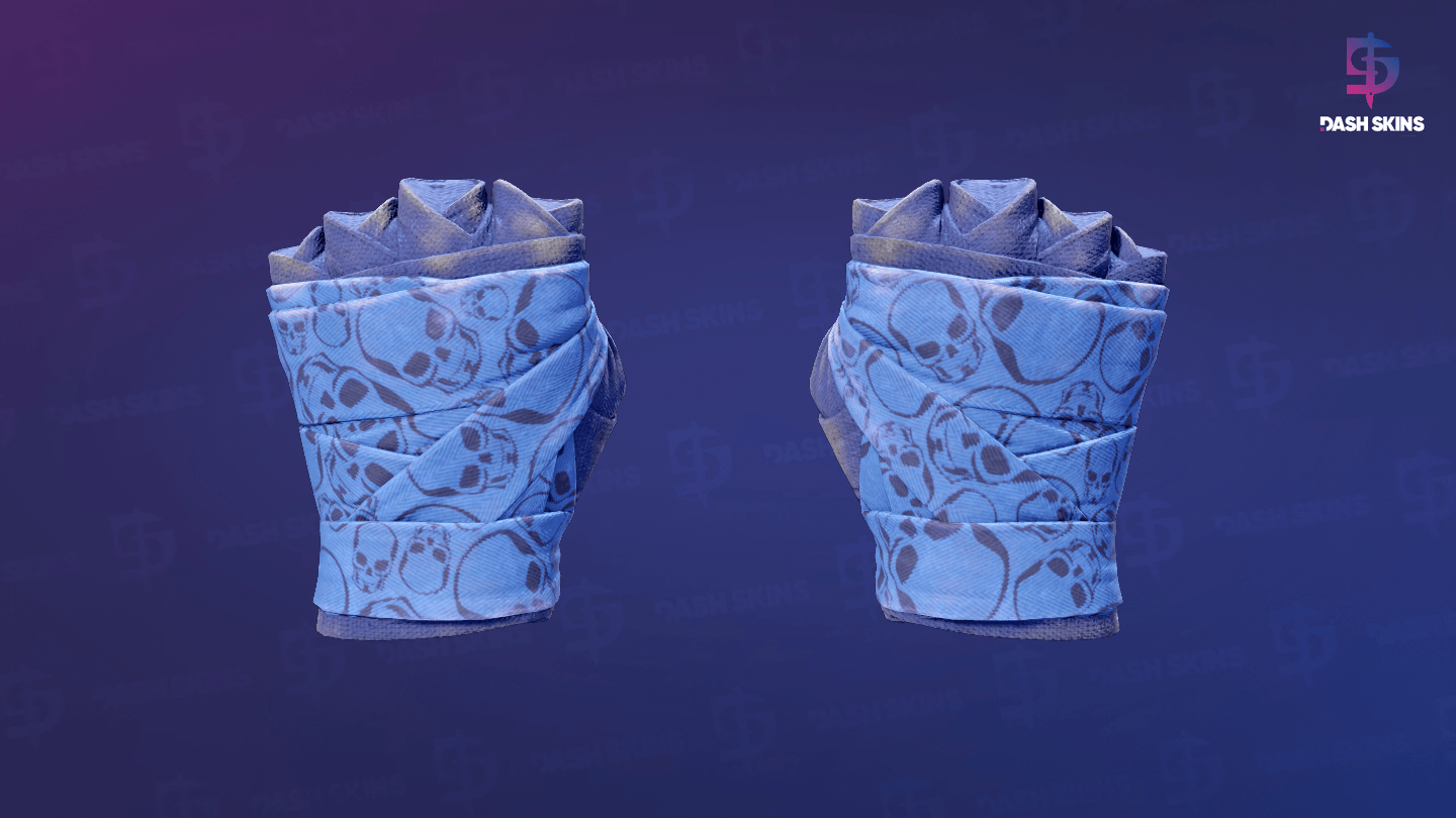 ★ Hand Wraps | Cobalt Skulls (Field-Tested) Screenshot Playside