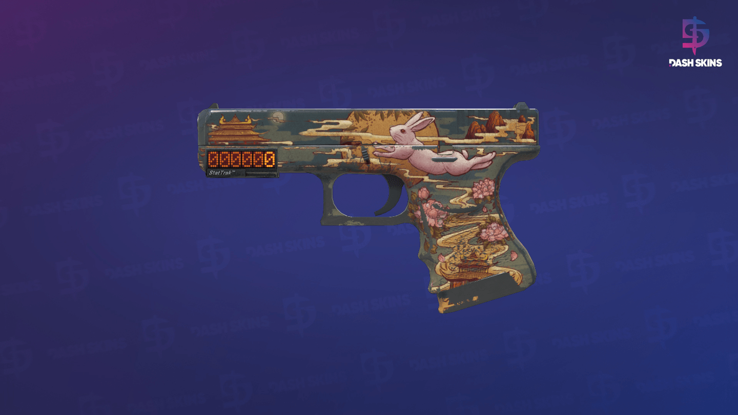 StatTrak™ Glock-18 | Umbral Rabbit (Battle-Scarred) Screenshot Playside