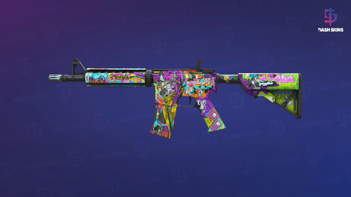 M4A4 | In Living Color (Minimal Wear) Screenshot Playside