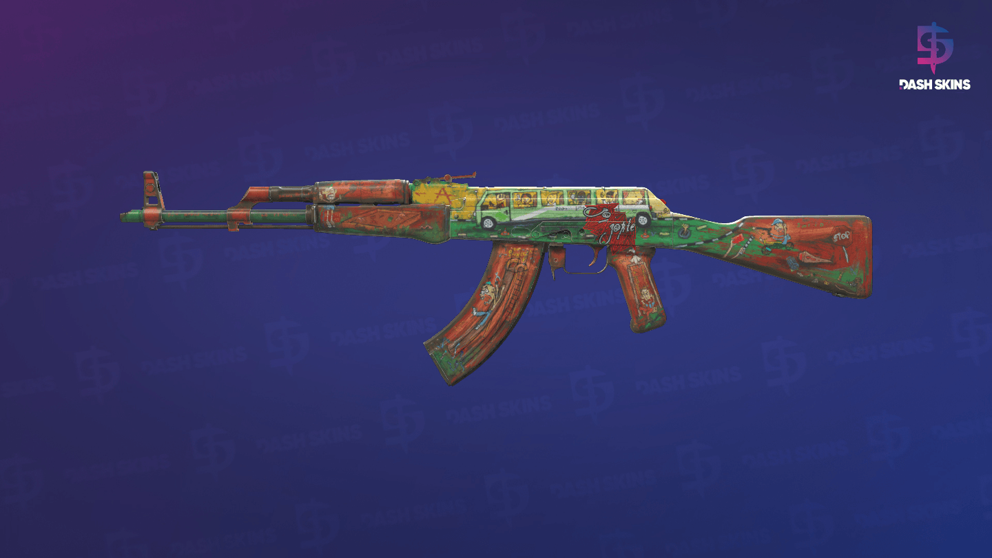 AK-47 | The Outsiders (Well-Worn) Screenshot Playside
