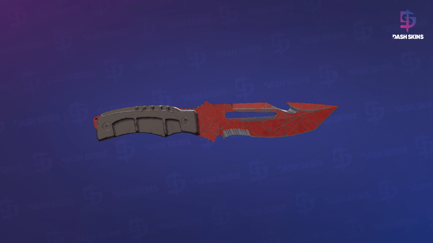★ Survival Knife | Crimson Web (Battle-Scarred) Screenshot Playside