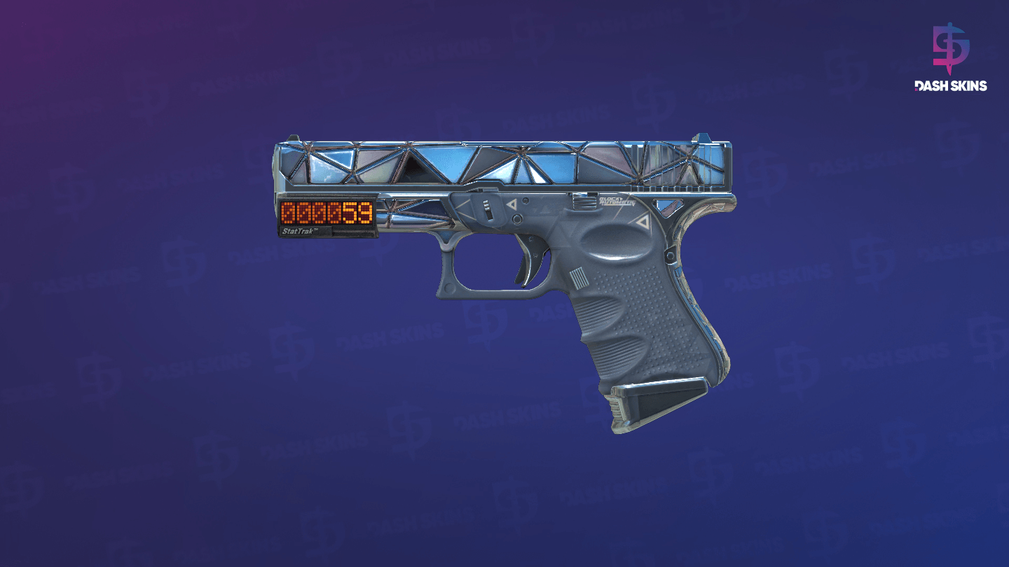 StatTrak™ Glock-18 | Mirror Mosaic (Minimal Wear) Screenshot Playside