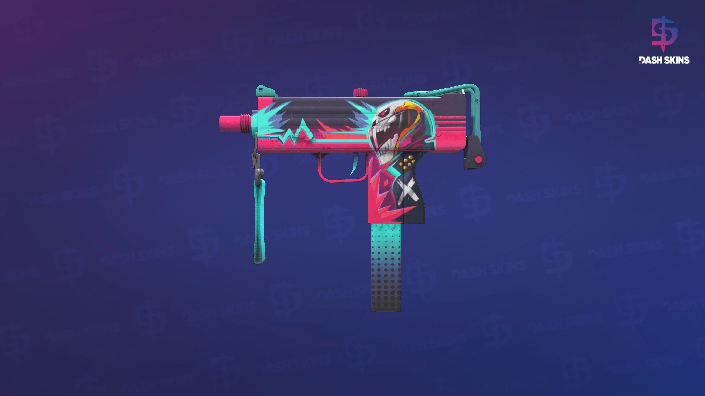 MAC-10 | Neon Rider (Field-Tested) Screenshot Playside