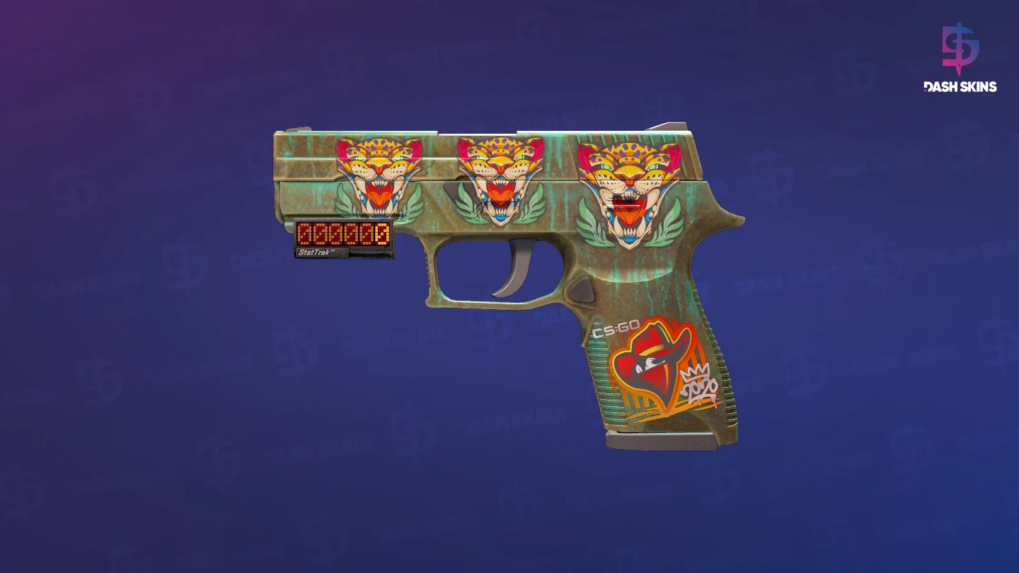 StatTrak™ P250 | Verdigris (Battle-Scarred) Screenshot Playside