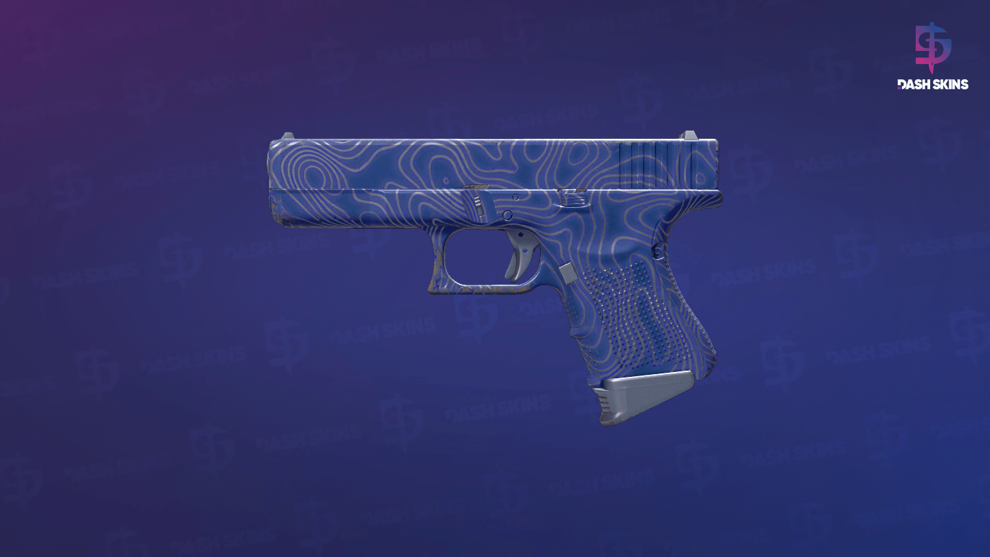 Glock-18 | Ocean Topo (Minimal Wear) Screenshot Playside
