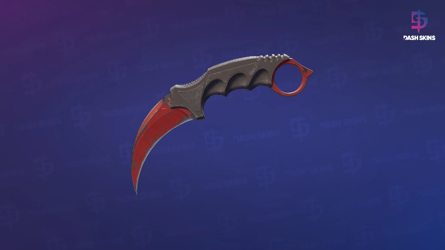★ Karambit | Crimson Web (Well-Worn) Screenshot Playside