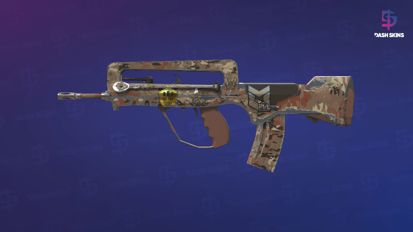 Souvenir FAMAS | CaliCamo (Field-Tested) Screenshot Playside