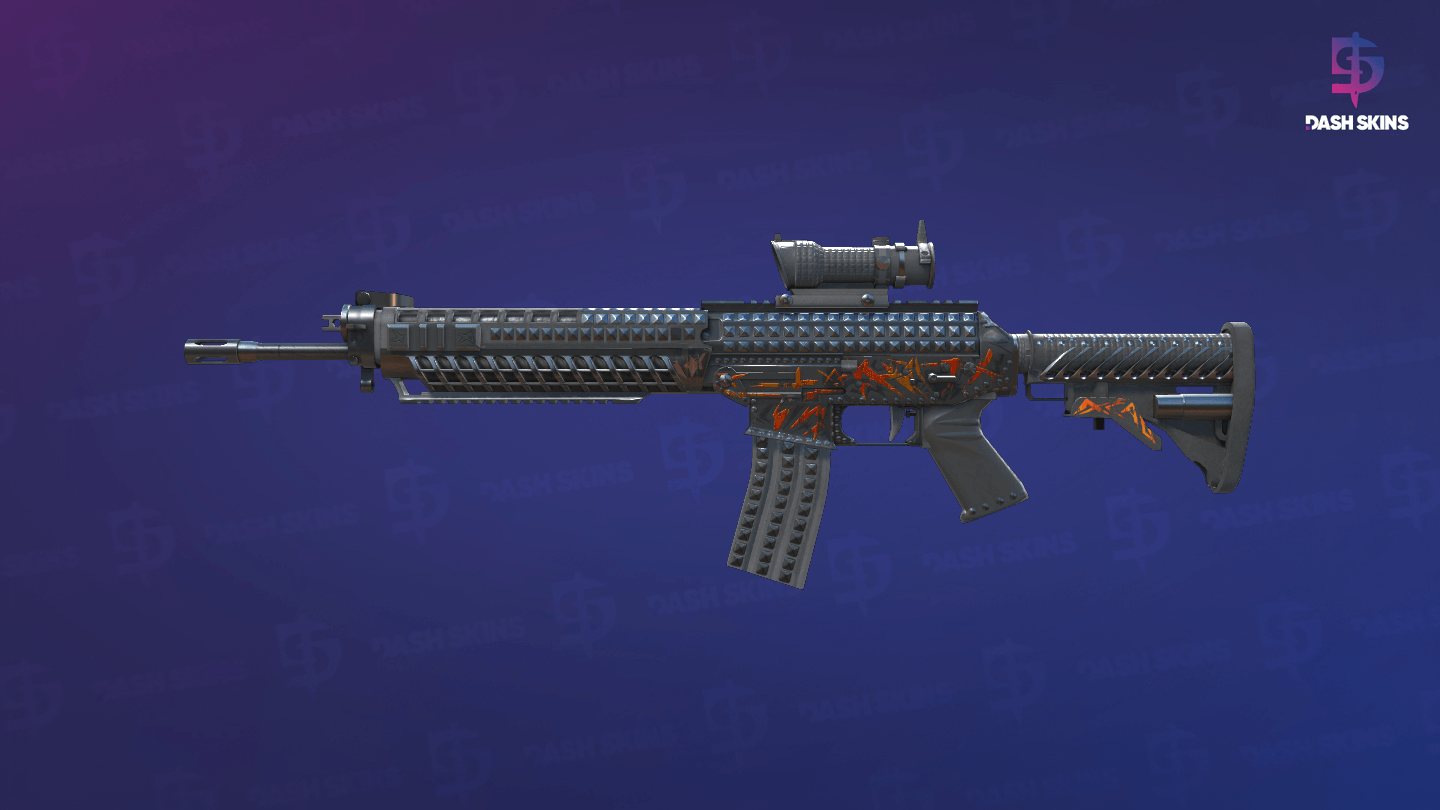 SG 553 | Heavy Metal (Field-Tested) Screenshot Playside