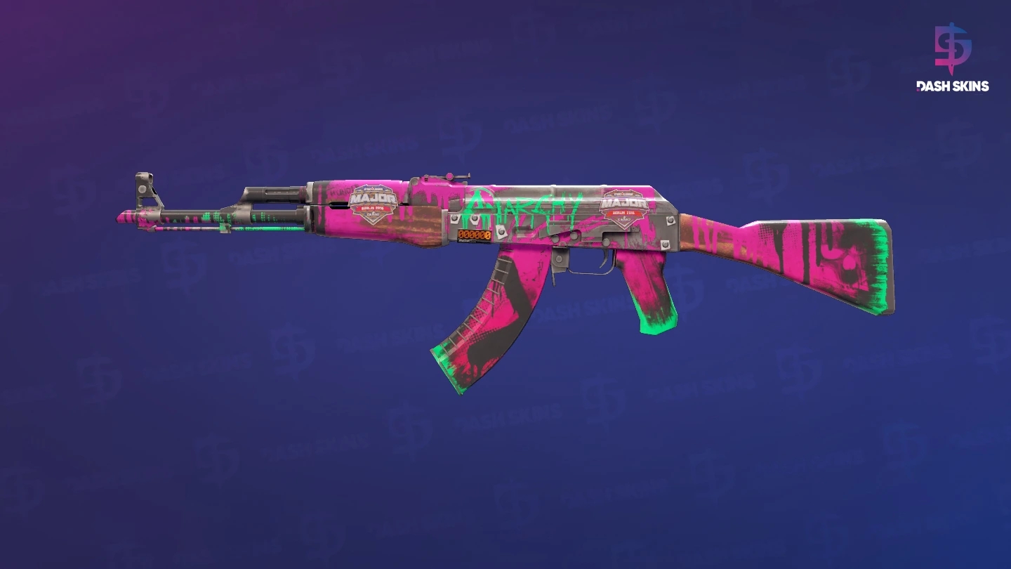 StatTrak™ AK-47 | Neon Revolution (Field-Tested) Screenshot Playside