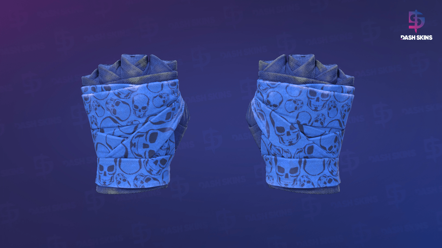 ★ Hand Wraps | Cobalt Skulls (Field-Tested) Screenshot Playside
