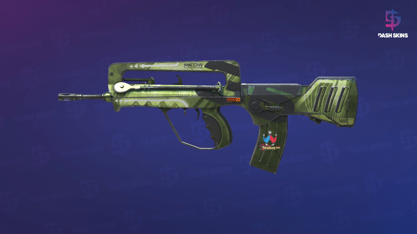 StatTrak™ FAMAS | Meow 36 (Minimal Wear) Screenshot Playside