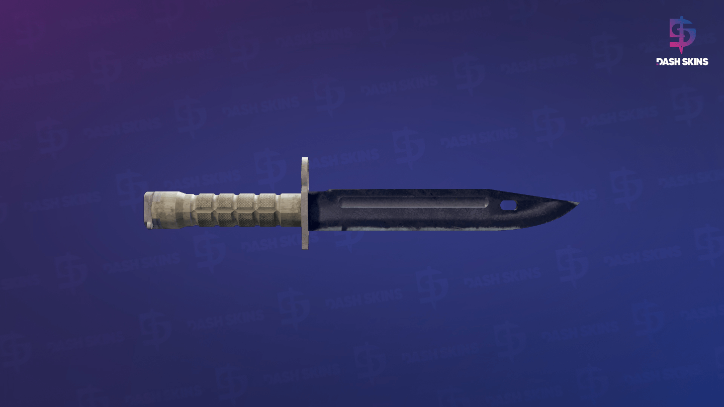 ★ Bayonet | Blue Steel (Battle-Scarred) Screenshot Playside