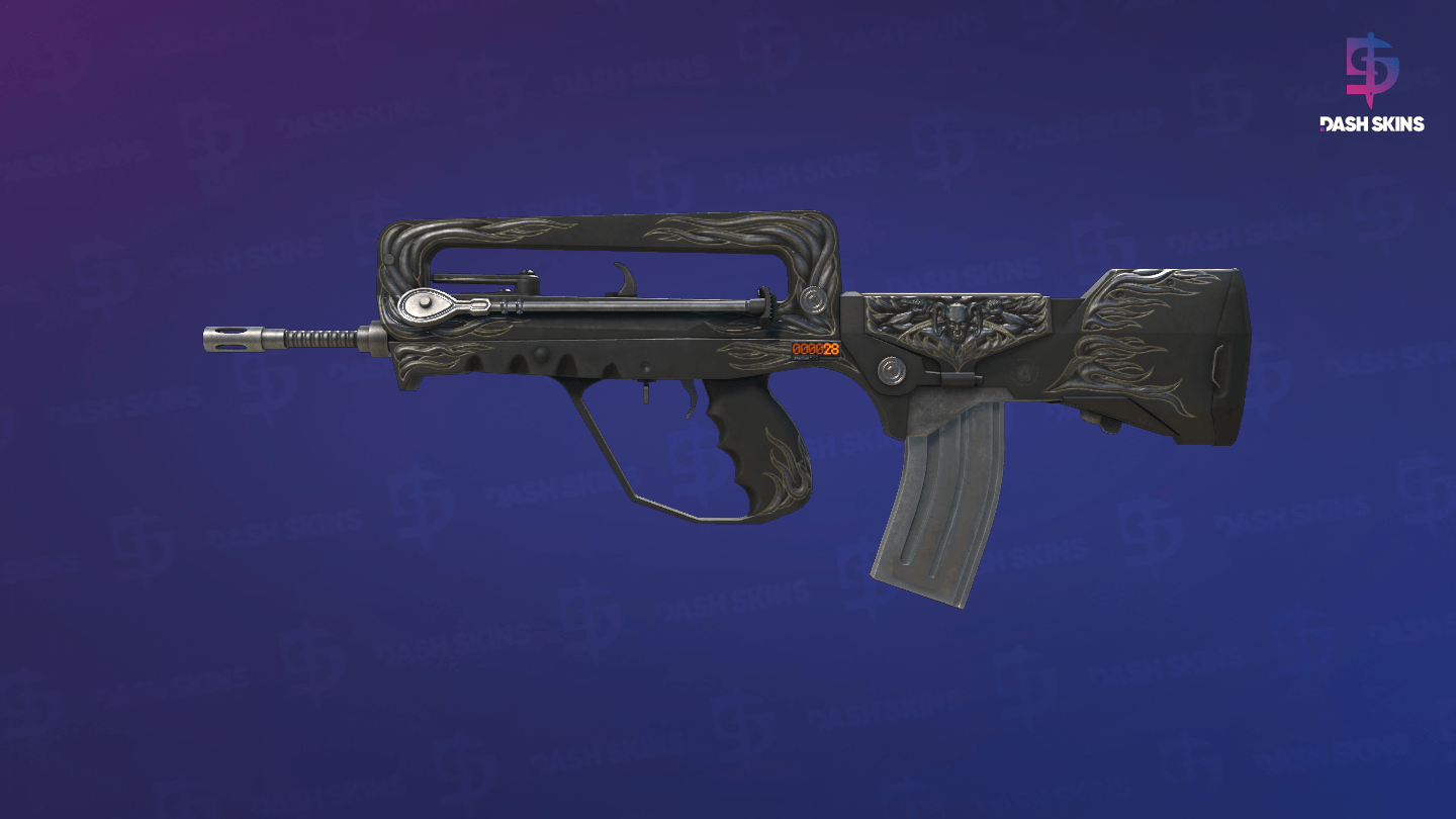 StatTrak™ FAMAS | Djinn (Well-Worn) Screenshot Playside