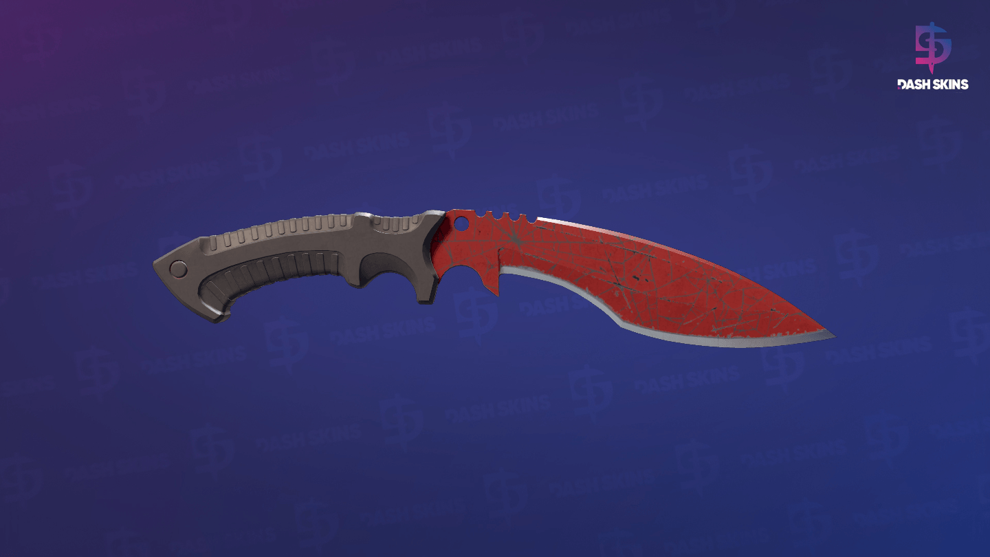 ★ Kukri Knife | Crimson Web (Well-Worn) Screenshot Playside