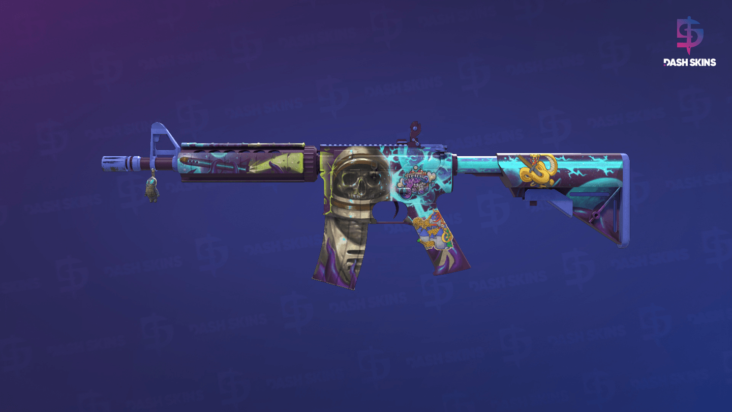M4A4 | Desolate Space (Well-Worn) Screenshot Playside