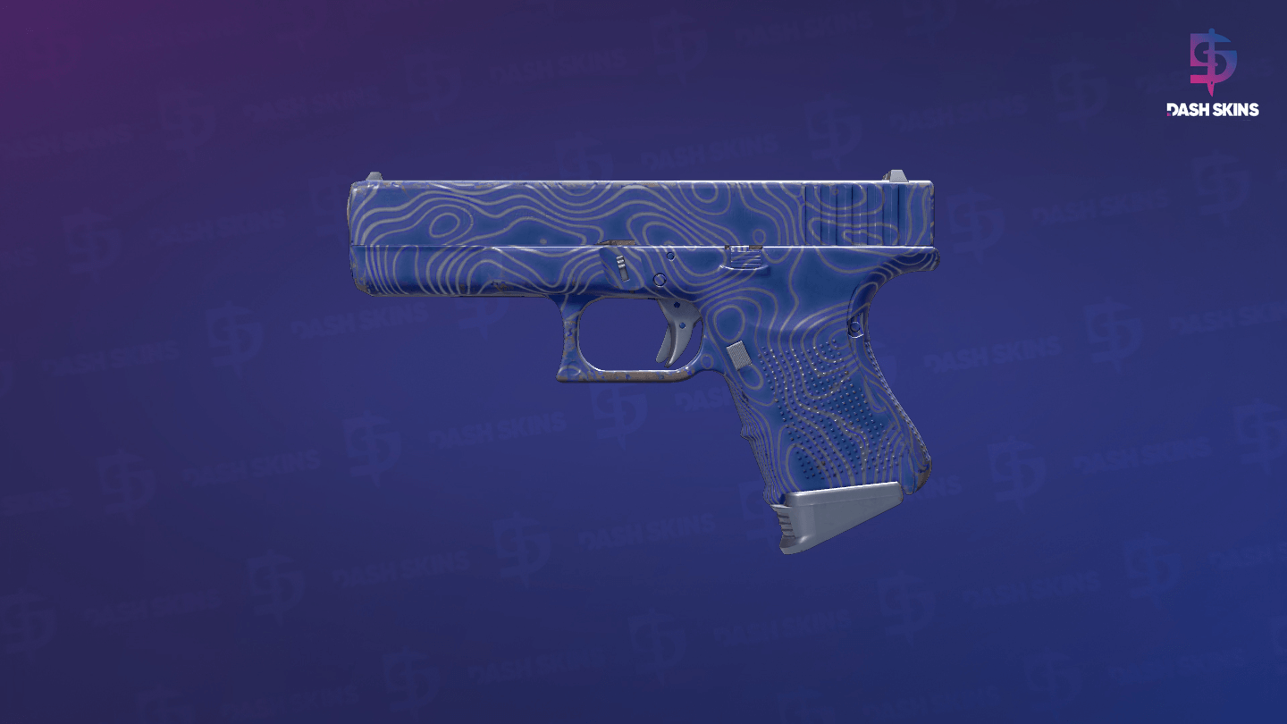 Glock-18 | Ocean Topo (Minimal Wear) Screenshot Playside