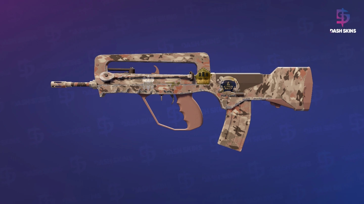 Souvenir FAMAS | CaliCamo (Factory New) Screenshot Playside
