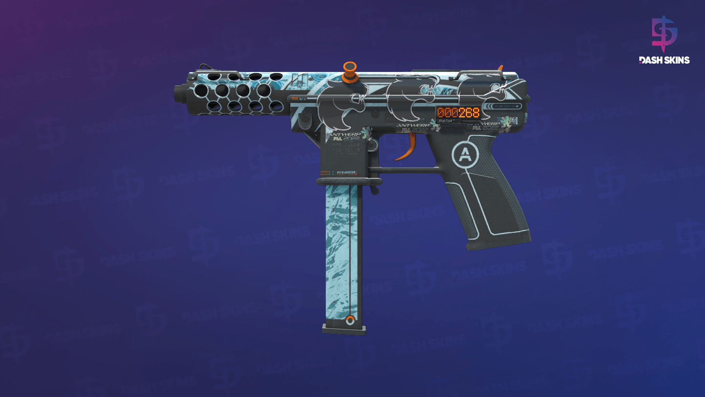 StatTrak™ Tec-9 | Avalanche (Well-Worn) Screenshot Playside