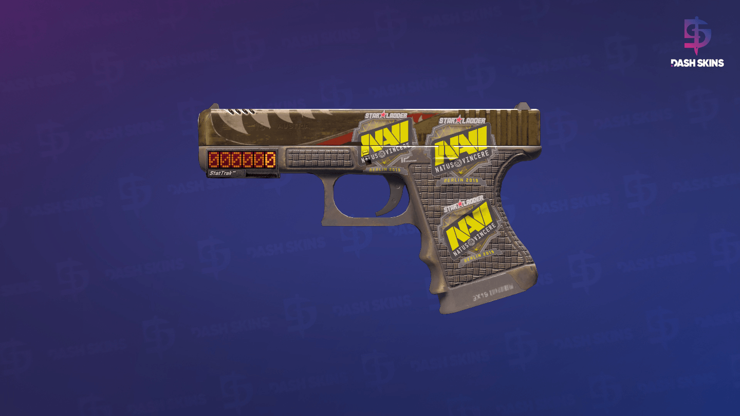 StatTrak™ Glock-18 | Warhawk (Well-Worn) Screenshot Playside