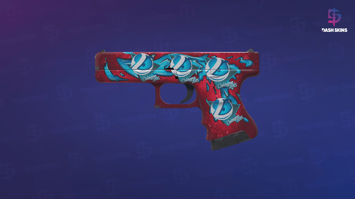Glock-18 | Water Elemental (Minimal Wear) Screenshot Playside