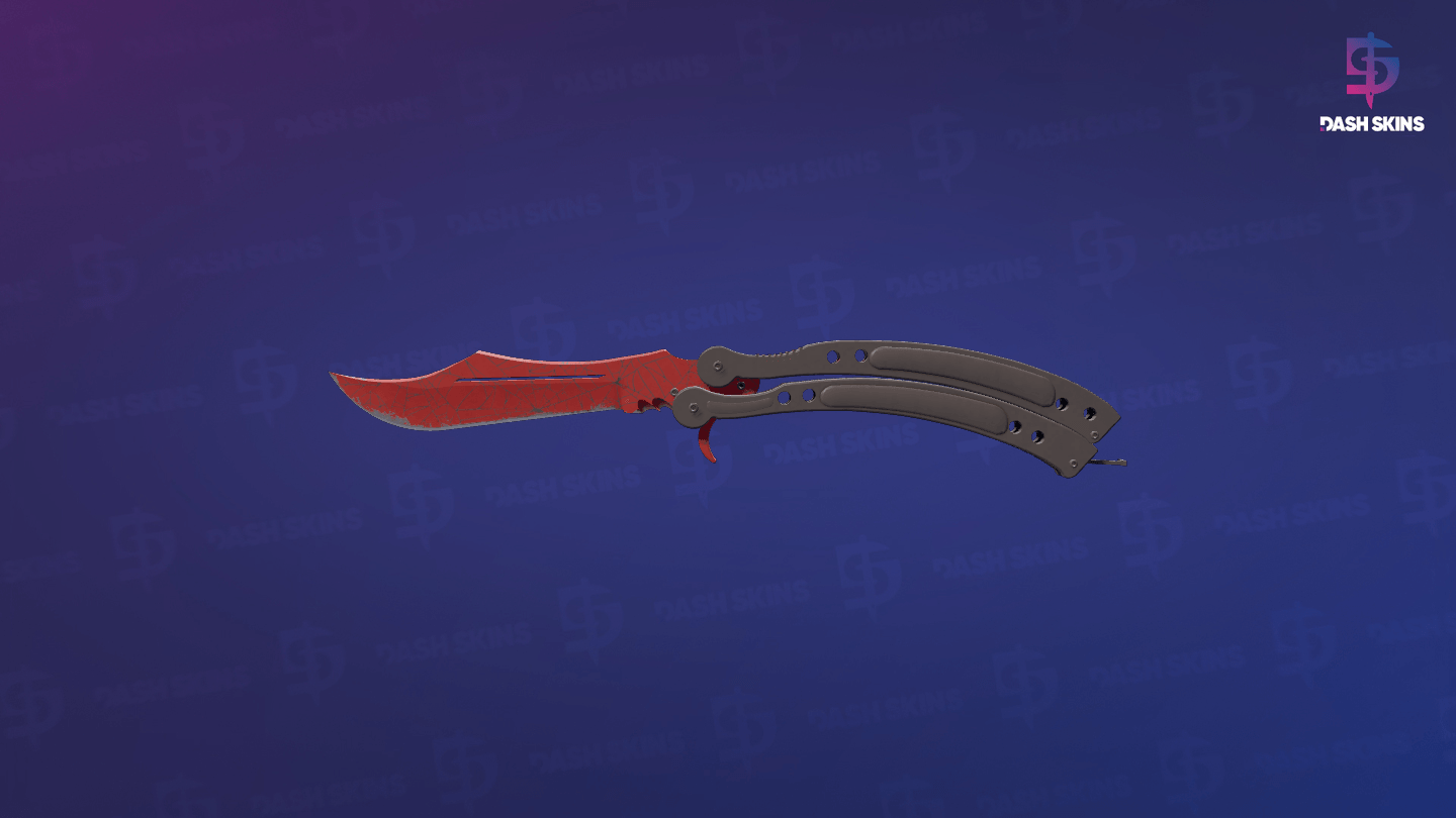 ★ Butterfly Knife | Crimson Web (Minimal Wear) Screenshot Playside