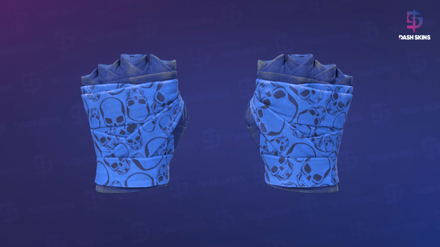 ★ Hand Wraps | Cobalt Skulls (Field-Tested) Screenshot Playside